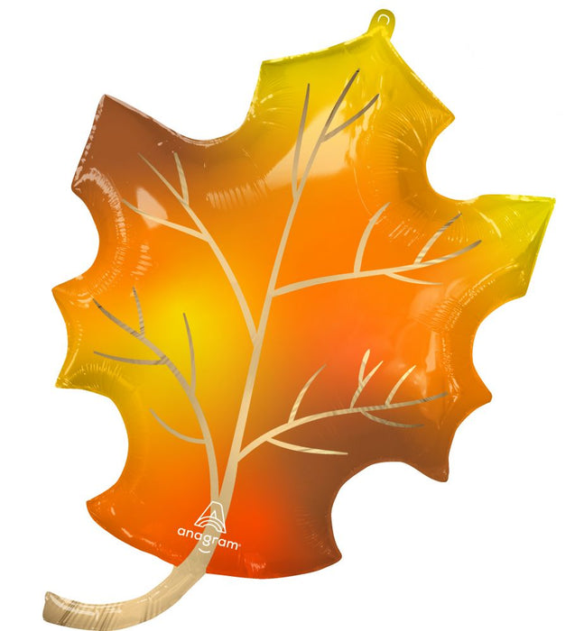 Fall Leaf  Supershape Balloon 34" | 1ct