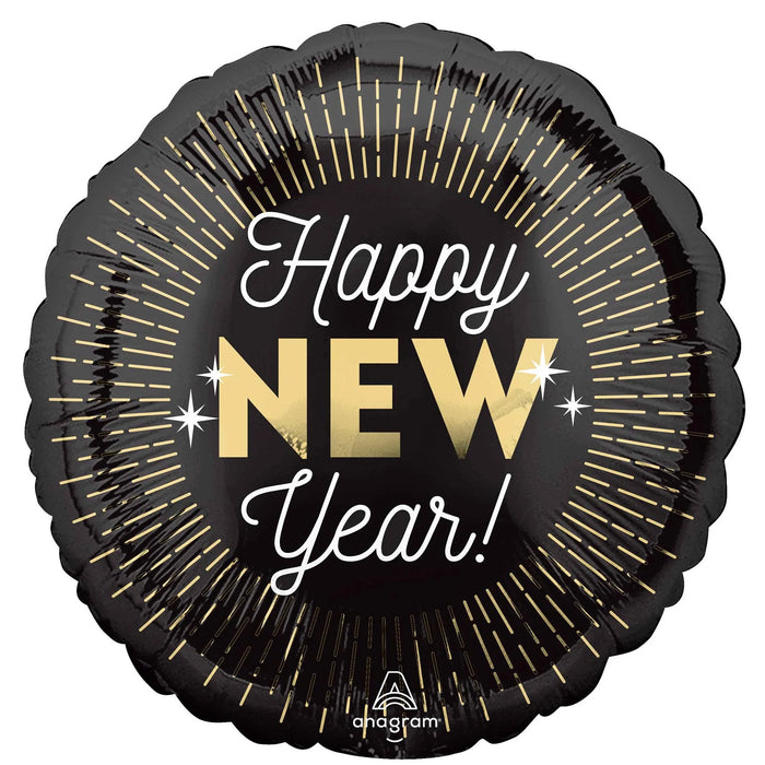 New Year's Midnight Glam Mylar Balloon 18" | 1 ct