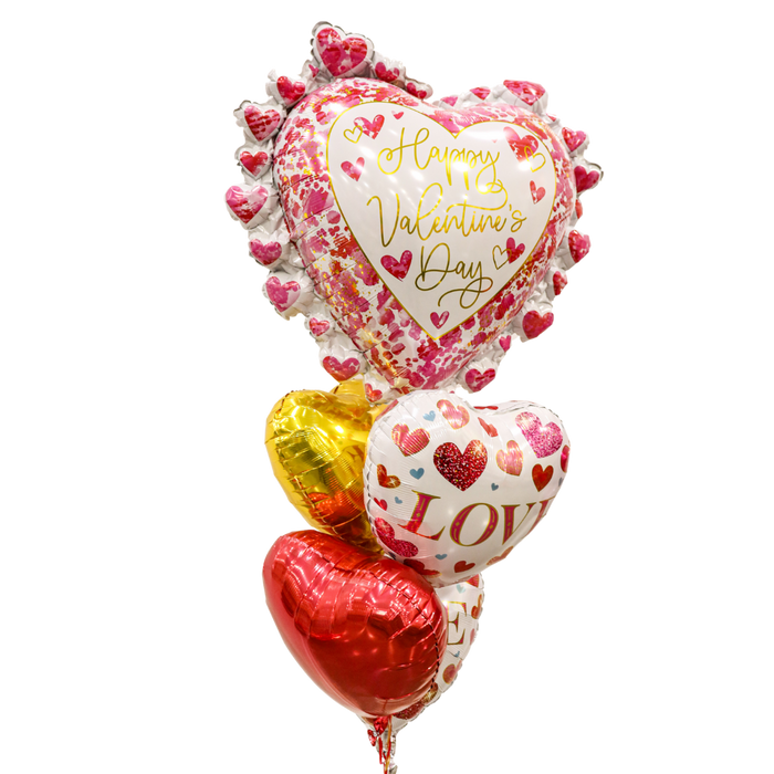 Valentine's Day Heartful Balloon Bouquet | 1 ct