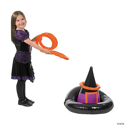 Inflatable Witch Hat Ring Toss Game