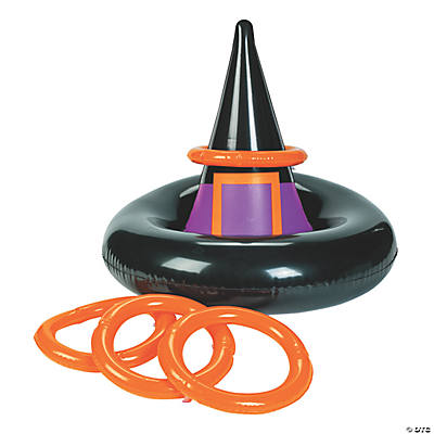 Inflatable Witch Hat Ring Toss Game